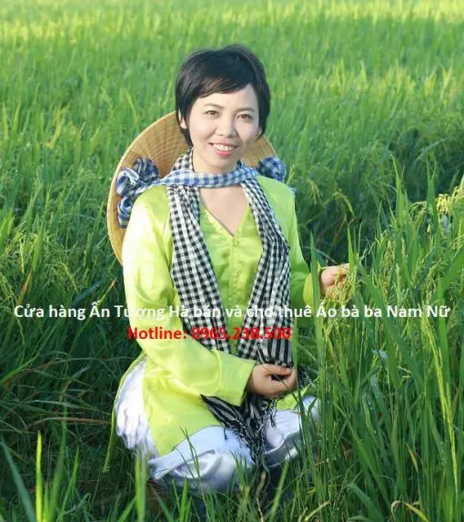 Áo bà ba nữ khăn rằn