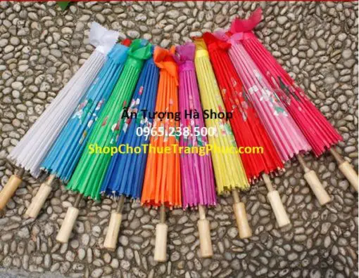 Dù gỗ Nhật nhiều màu