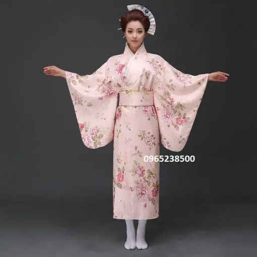 Kimono Yukata hoa văn nổi