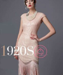 Đầm Gatsby Cổ Điển Thập Niên 1920 Màu Bạc