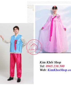 Áo Hanbok Hàn Quốc Nữ Hồng Váy Hồng