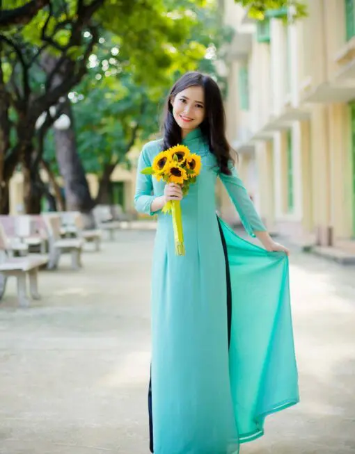 Áo Dài Xanh Ngọc Lụa