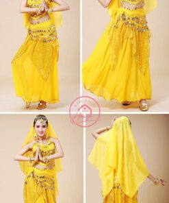Trang phục Ấn Độ Nữ Lá Sen Vàng