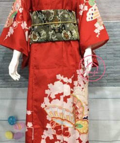 Kimono Yukata Đỏ Nhật Bản