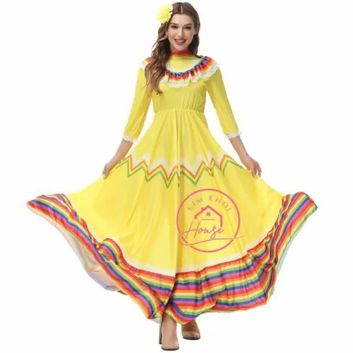 Trang phục Mexico Nữ Vàng