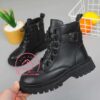 GIÀY BOOT NỮ CỔ NGẮN MÀU ĐEN