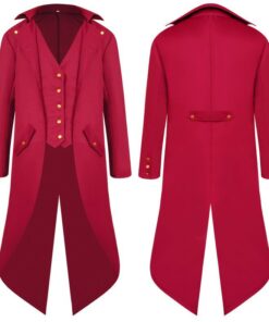 Vest Đuôi Tôm Gothic Đỏ